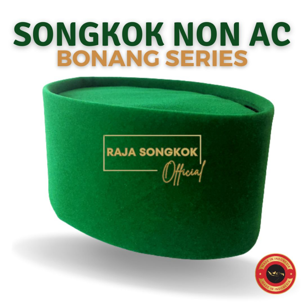 BONANG SONGKOK NON AC - HIJAU ANAK DAN DEWASA TINGGI 7 8 9 10