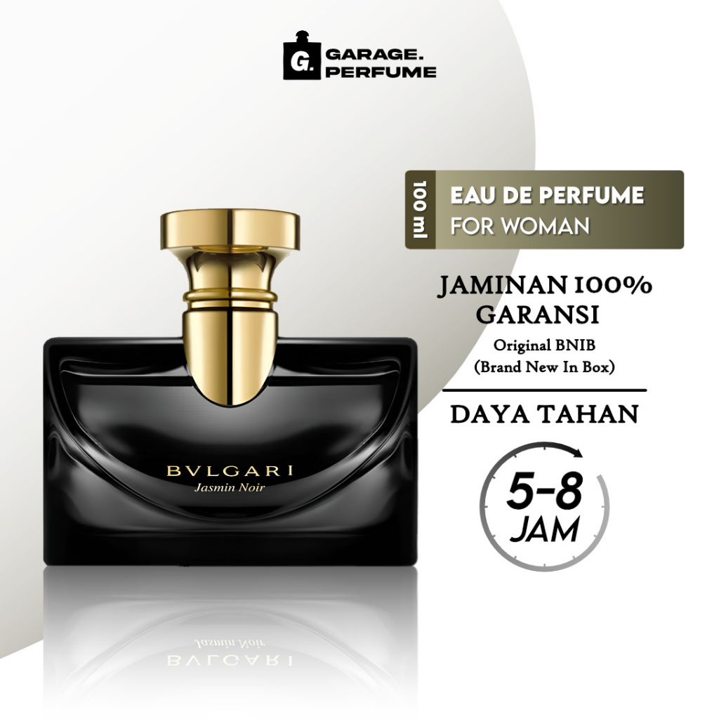 Parfum Jasmin Noir "Black" BvI Original Singapore | Parfume Wanita EDP 100 ML By Garage Perfume