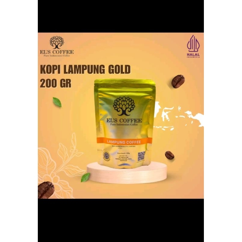 

TERMURAH EL'S COFFEE LAMPUNG ROBUSTA 200GR PREMIUM INDONESIA COFFEE BEANS