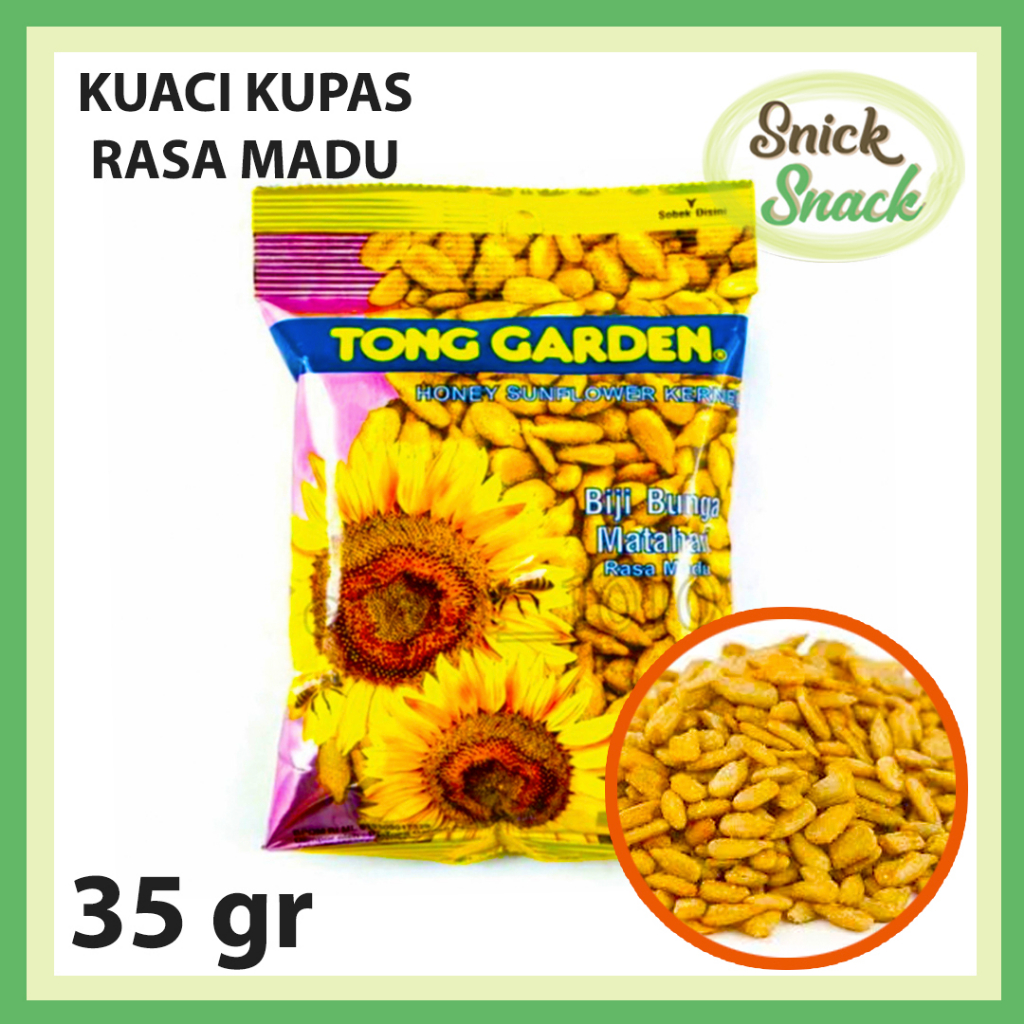 

Tong Garden Kuaci Kupas Madu Honey Sunflower Seed 35 gr