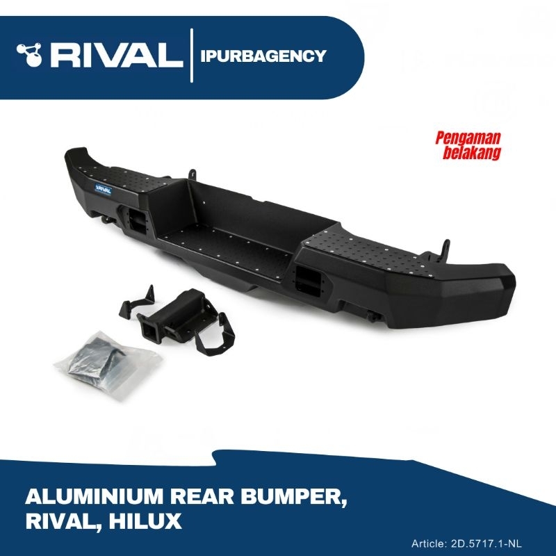 Rival Aluminium Rear Bumper Toyota Hilux - 2D.5715.1-NL