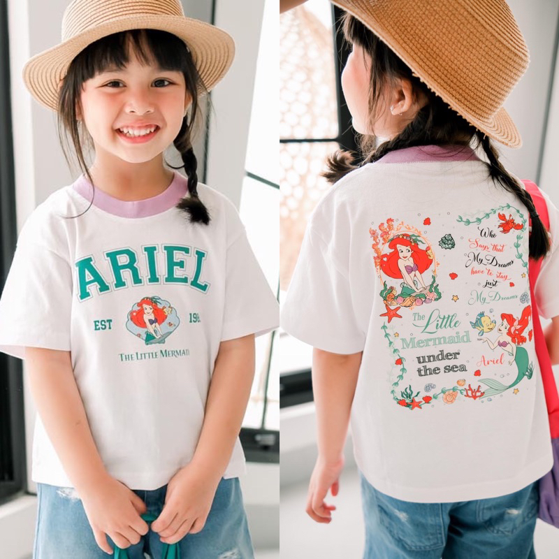Kaos oversize ARIEL MERMAID ANAK by Falette