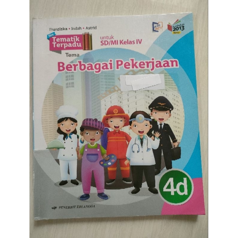 

Buku Tematik 4D Erlangga kelas 4 SD edisi revisi