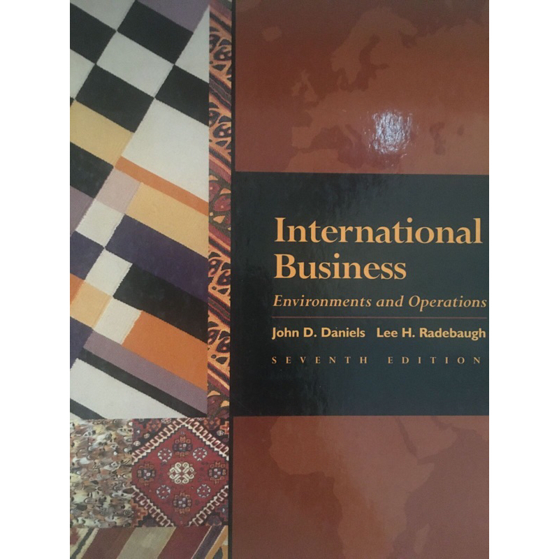 

Buku International Business by John D.Daniels & Lee H.Radebaugh