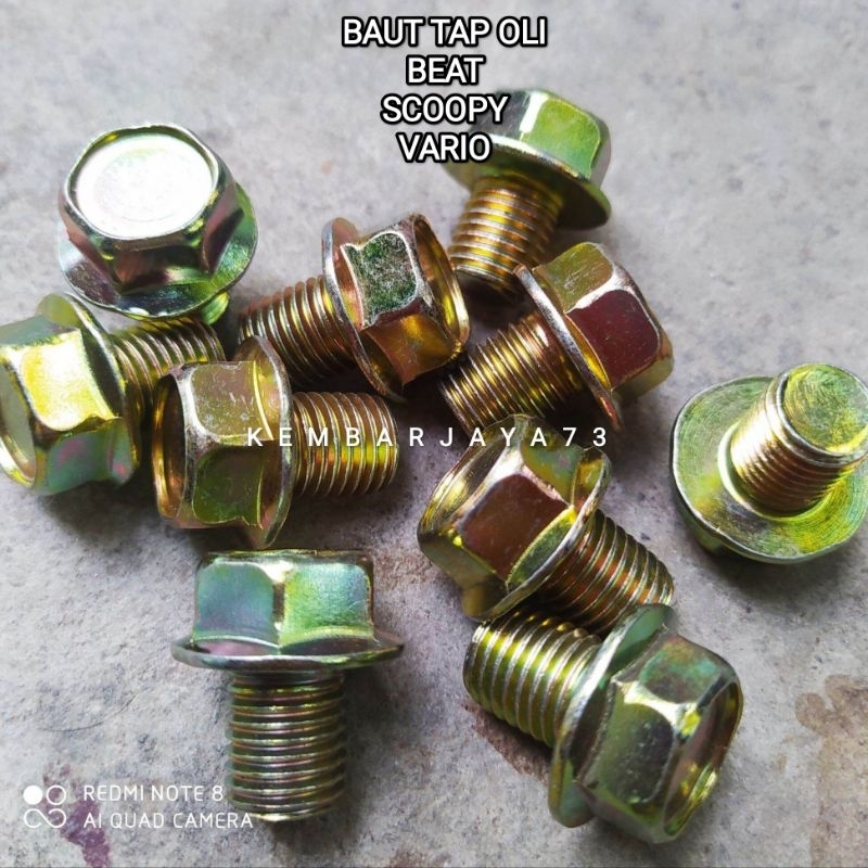 BAUT TAP OLI MESIN BAWAH BAUT TAP BEAT SCOOPY VARIO A CLASS