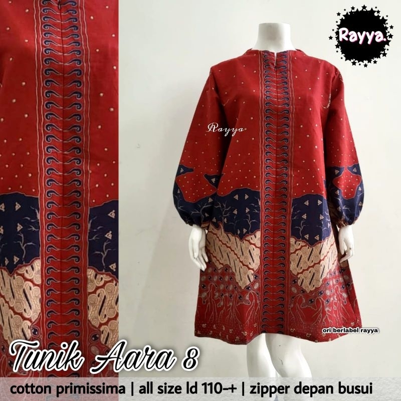 TUNIK AARA / DRESS BATIK SOLO / BAJU KERJA RAYYA