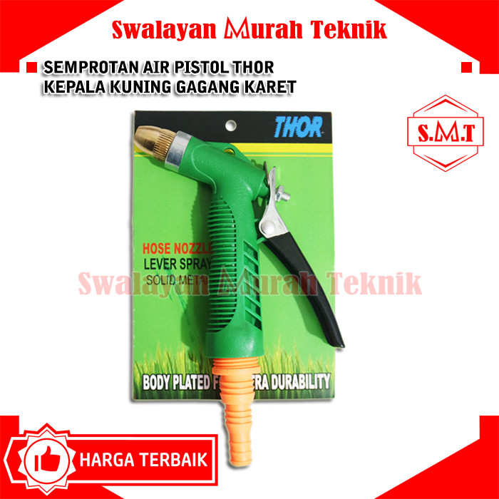 THOR Semprotan Air Taman Nozzle Kuningan Spray Water Gun Gagang Karet