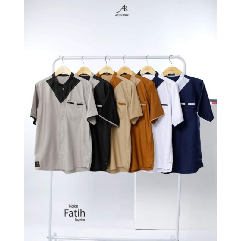 KOKO FATIH BY ARRAFI HIJAB X ARRAFI MEN✓ATASAN KOKO LENGAN PENDEK✓