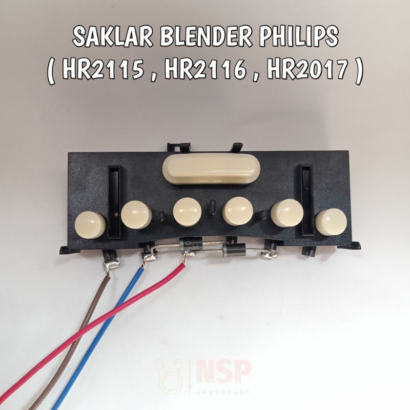Saklar Blender Philips Original / Switch Blender Philips ( HR 2115 HR 2116 HR 2017 ) Original