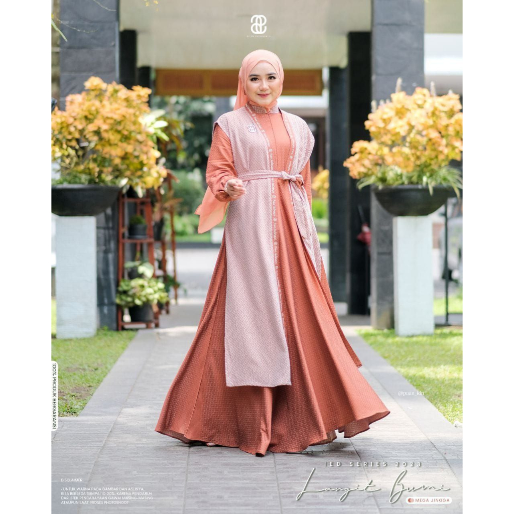 Sarimbit Langit Bumi Mom Dress Outer ORIGINAL By Puan ID
