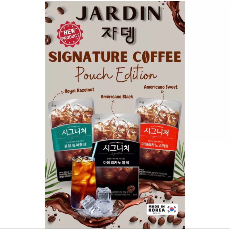 

Jardin Coffee Pouch Korean Pouch Drink Signature Coffee Americano Jardin Iced Peach