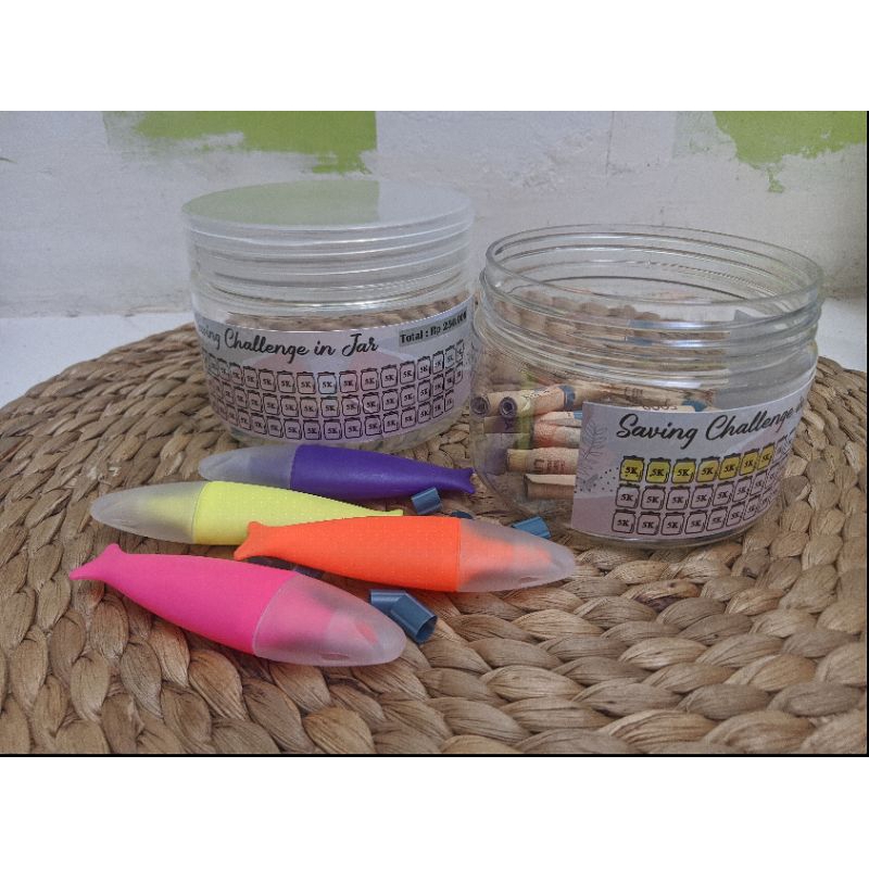 Toples Menabung Saving Jar Tantangan Menabung Celengan