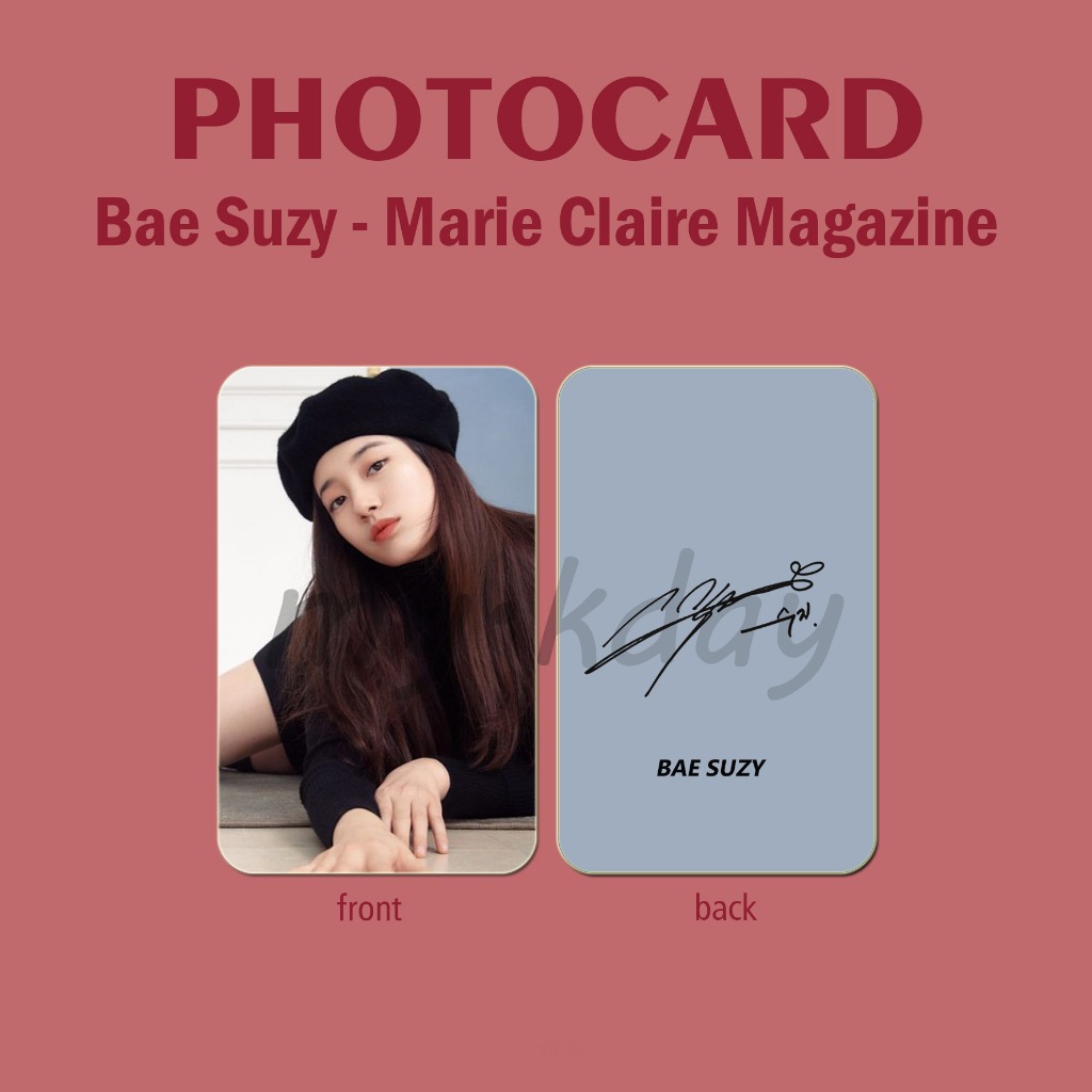 PCA-0009, Unofficial Photocard Bae Suzy Marie Claire Magazine 2 sisi