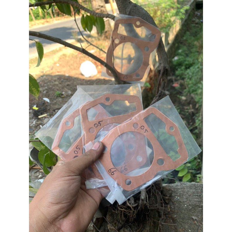 Paking kop tembaga tiger paking head tembaga tiger piston 66mm tebal 0.5 paking kop tembaga 0.5 tige