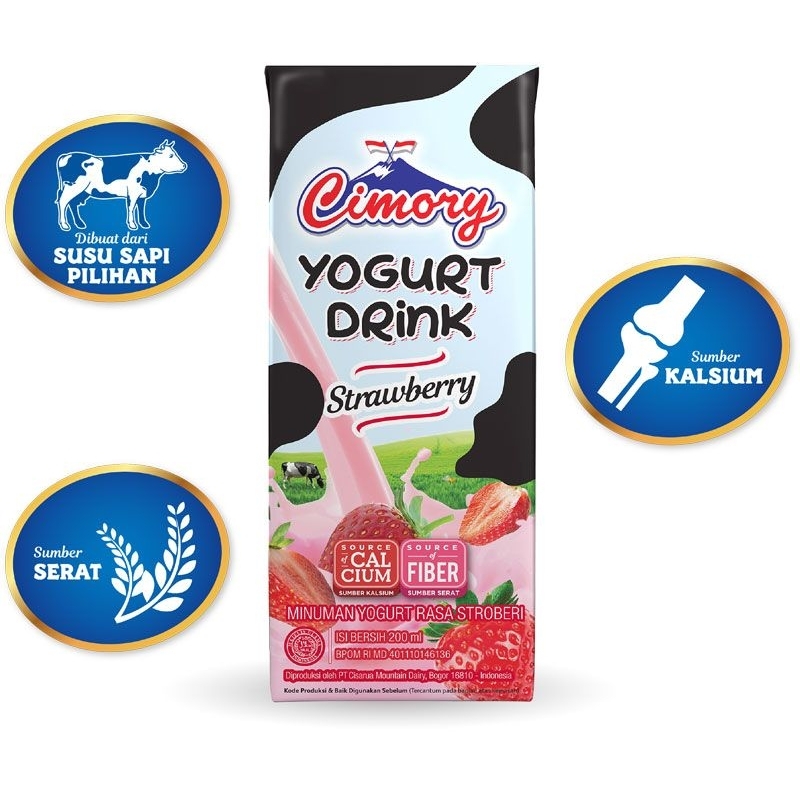CIMORY Yogurt Drink Kotak 200 ml Yogurt Strawberry