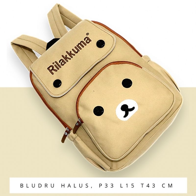 Tas Ransel Backpack rilakkuma Pria Wanita