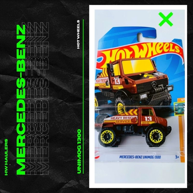 Hot Wheels Mercedes Benz Unimog 1300
