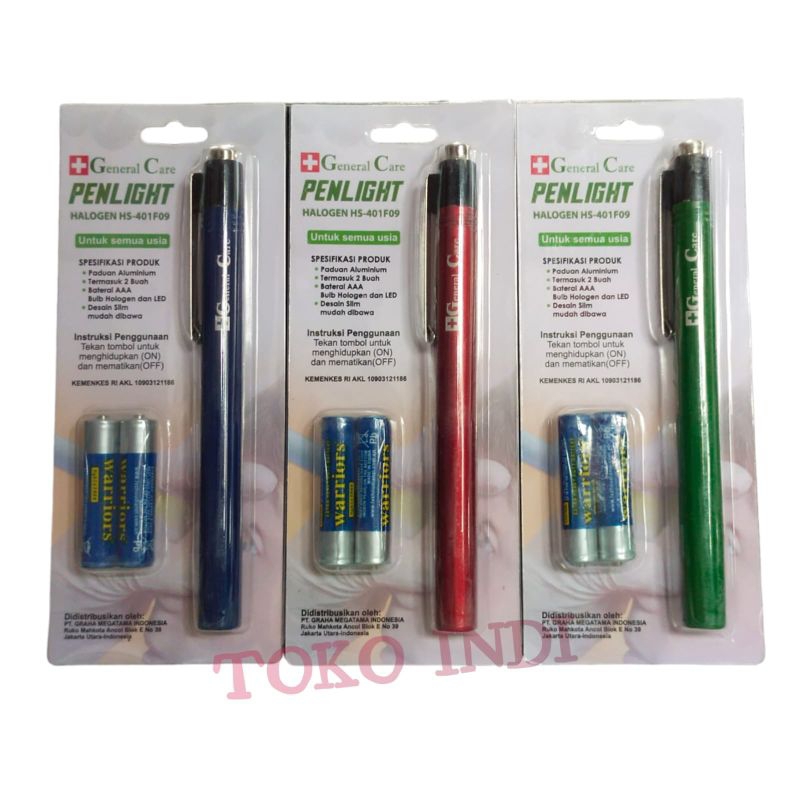 

Penlight Sinar Kuning Merk General Care/Pulpen Sinar/Pena Senter