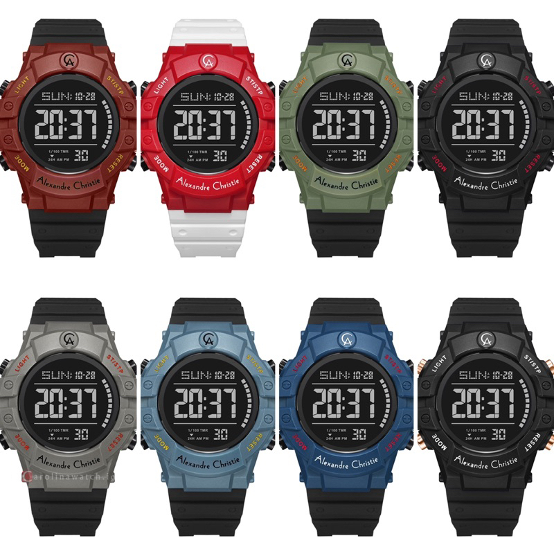 JAM TANGAN ALEXANDRE CHRISTIE PRIA AC9387/AC 9387 DIGITAL ORGINAL