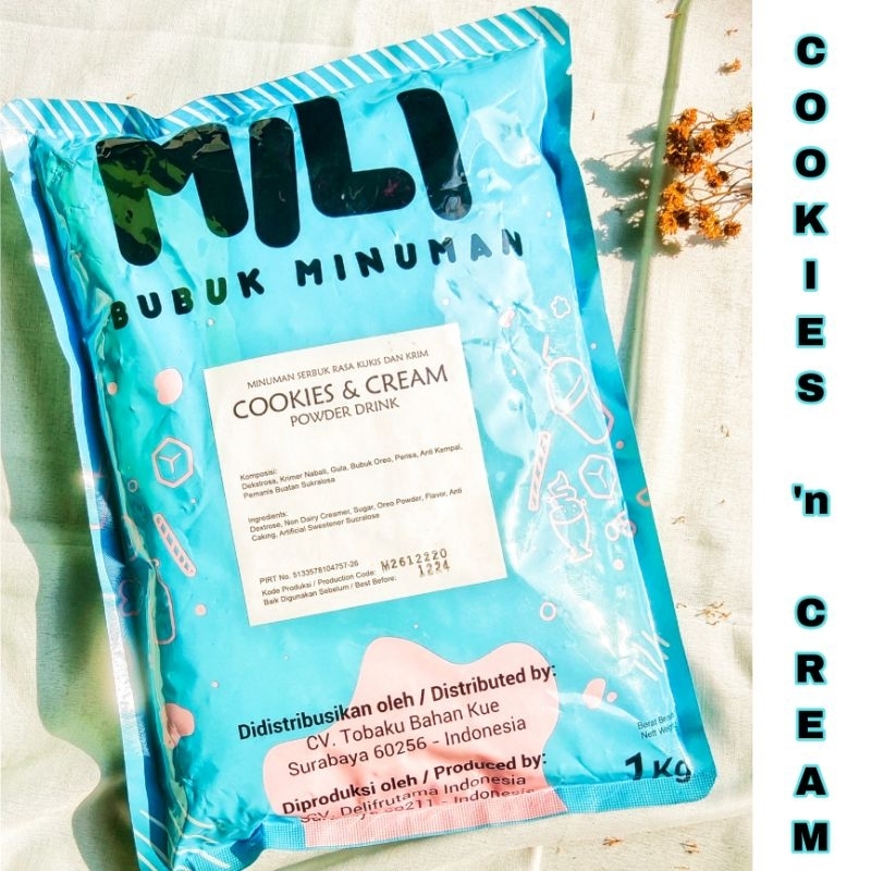 

BUBUK MINUMAN COOKIES AND CREAM KEMASAN 1 KG / POWDER DRINK