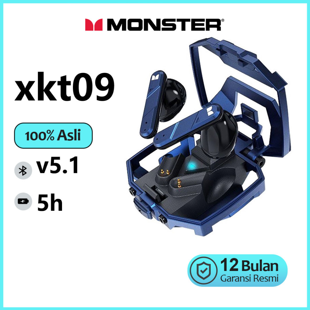 Monster XKT09 Wireless Bluetooth Earphone earphone wireless earphone earphone gaming
