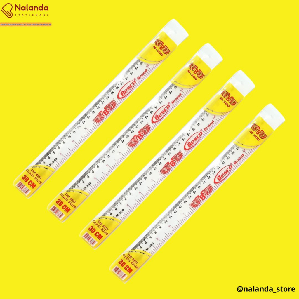 

MISTAR 30 CM PLASTIK MIKA TEBAL BENING PENGGARIS 30 CM PLASTIK PER LUSIN - Penggaris 30 cm - Penggaris Plastik - Nalanda Stationary