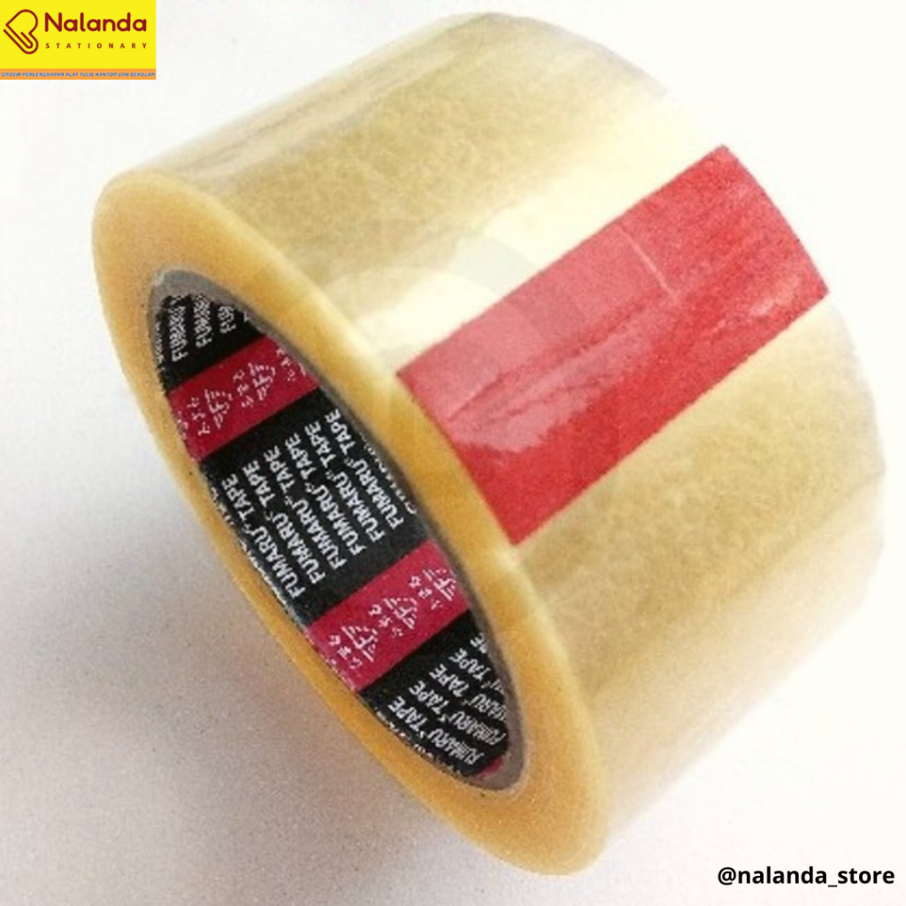 

ISOLASI SOLASI 1 INCH 24mm - LAKBAN BENING KECIL - Solasi Bening - Solasi Coklat - Nalada Stationary - ATK Murah