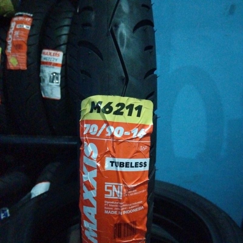 Ban Luar Motor Ring 16 MAXXIS M6211 70/90-16 Tubeless Tubless TL Ban Depan Nouvo Nuvo Skywave Hayate