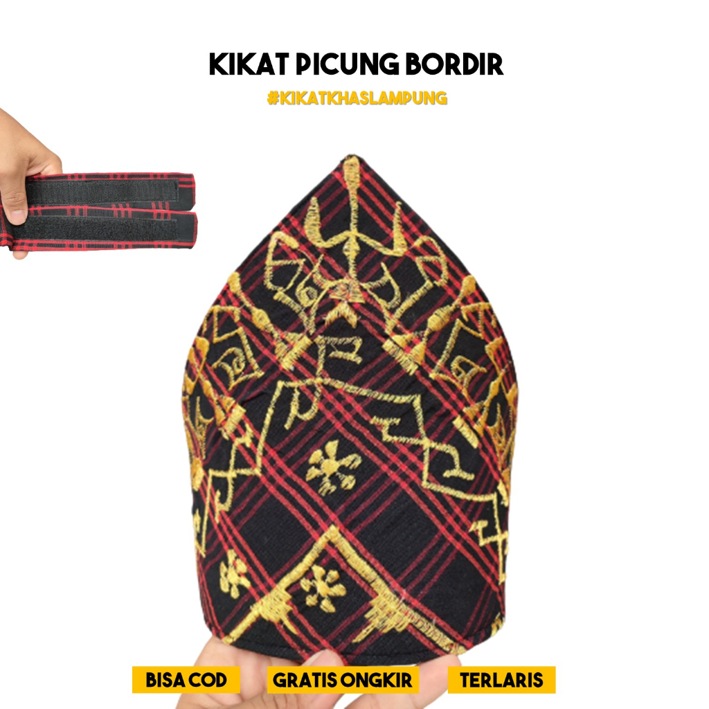 LAMPUNG ETHNICA OFFICIAL - KIKAT LAMPUNG ETHNICA MOTIF BORDIR - KIKAT TAPIS LAMPUNG SOUVENIR ADAT LA