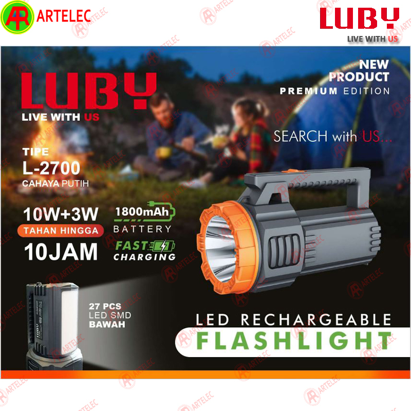 Senter cas LUBY L-2700 10w + 3w