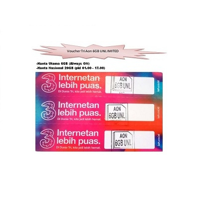 Voucher Paket Data Tri UNL6