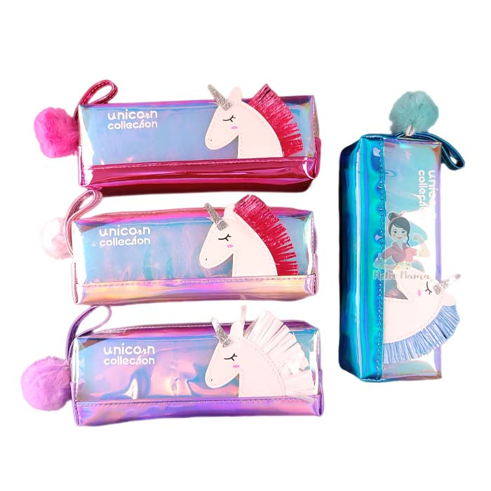 

Kotak Tempat Pensil Anak Hologram Karakter Mermaid Unicorn Kualitas Premium