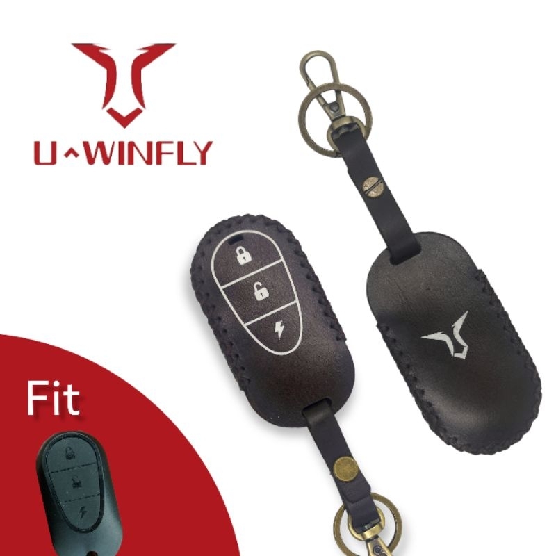 Leather Case UWINFLY T3 T3S T5 Vespa Motor Listrik Keyless Remote Versi 3