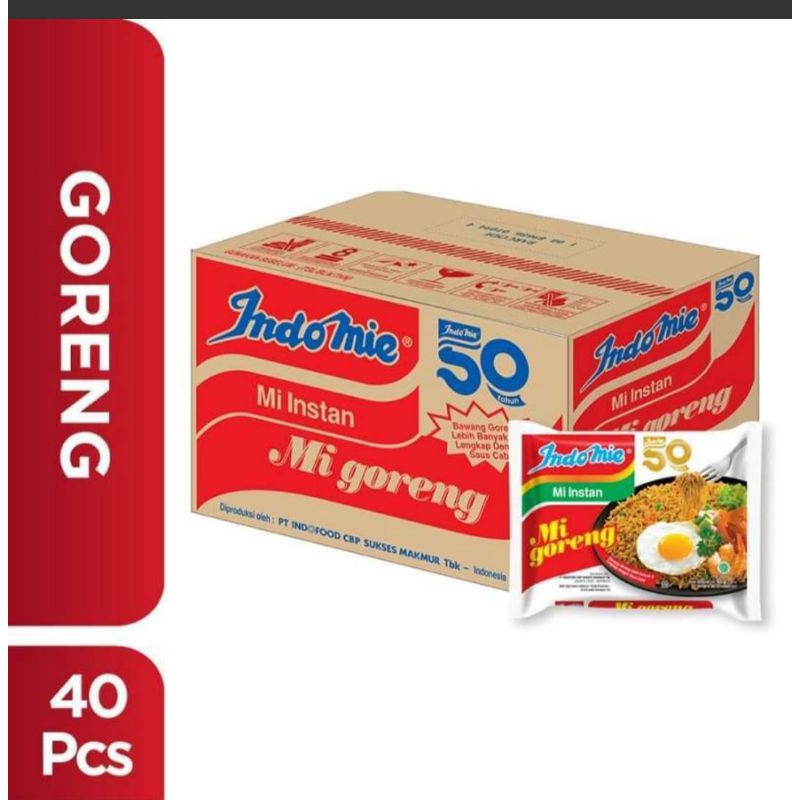 

indomie mi instan goreng plus spesial 1 dus isi 40 pcs