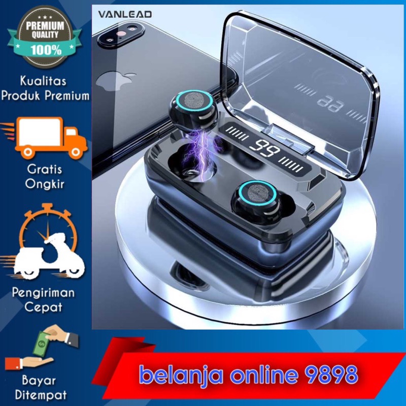 TERMURAH Headset Bluetooth Gaming Tws Earphone Super Bass