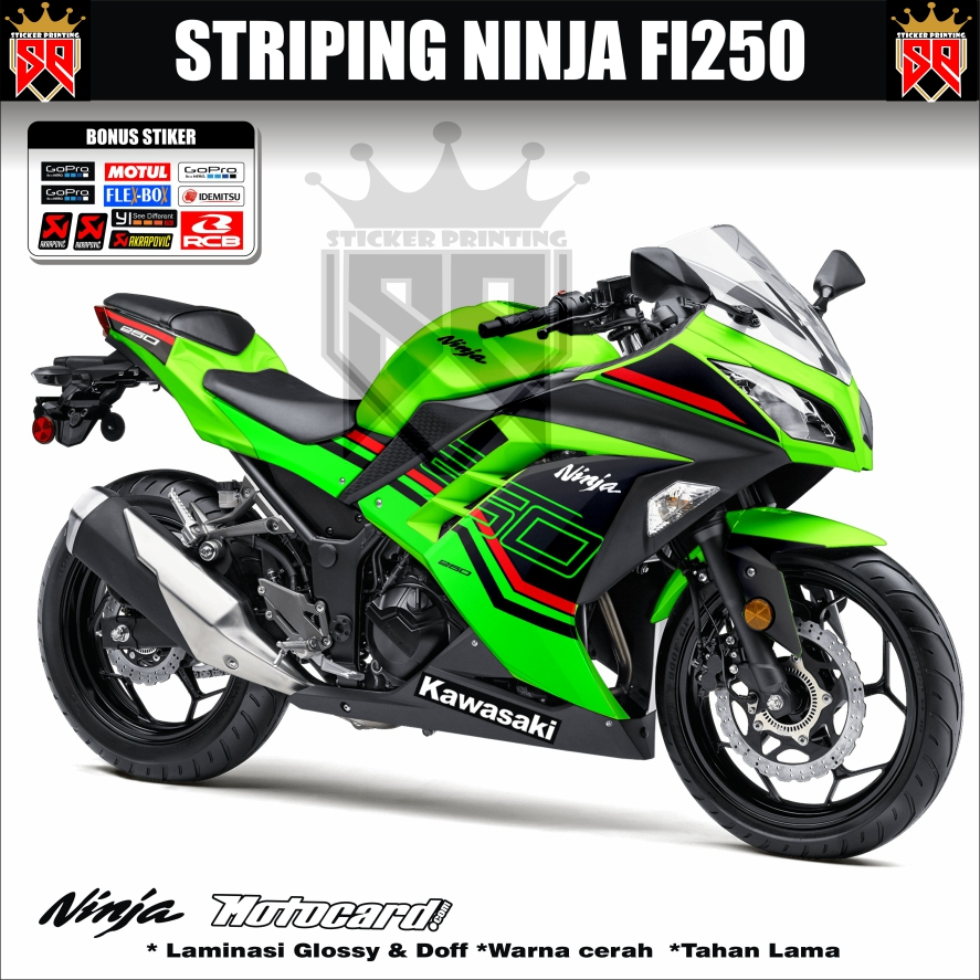STRIPING NINJA 250 FI OLD/LAMA KAWASAKI NINJA FI 250