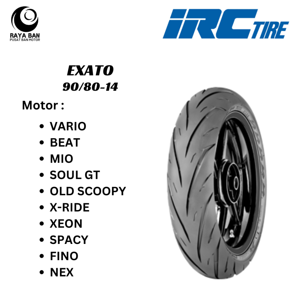 Ban Motor IRC Exato 90/80-14 TL