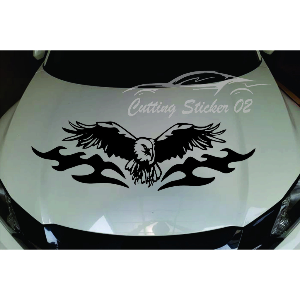 STIKER KAP MOBIL STIKER MOTIF ELANG STICKER CAP MOTIF ELANG