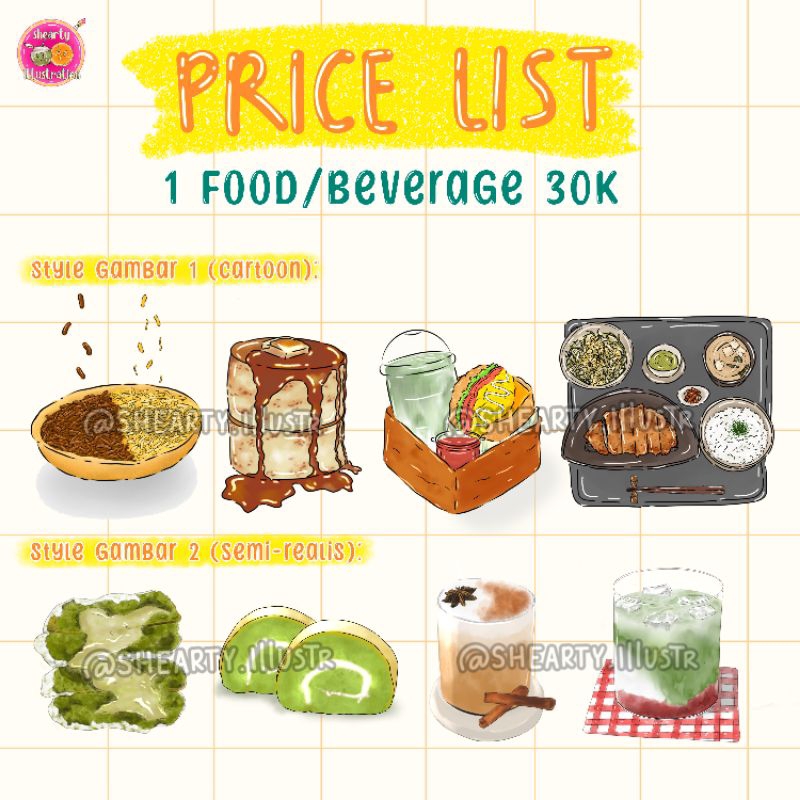 Jasa Ilustrasi Makanan & Minuman