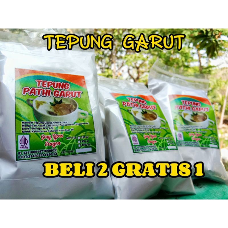 

PROMO Beli 2 gratis 1 Tepung garut original kualitas premium 250 gram / Tepung Angkrik / Pathi garut