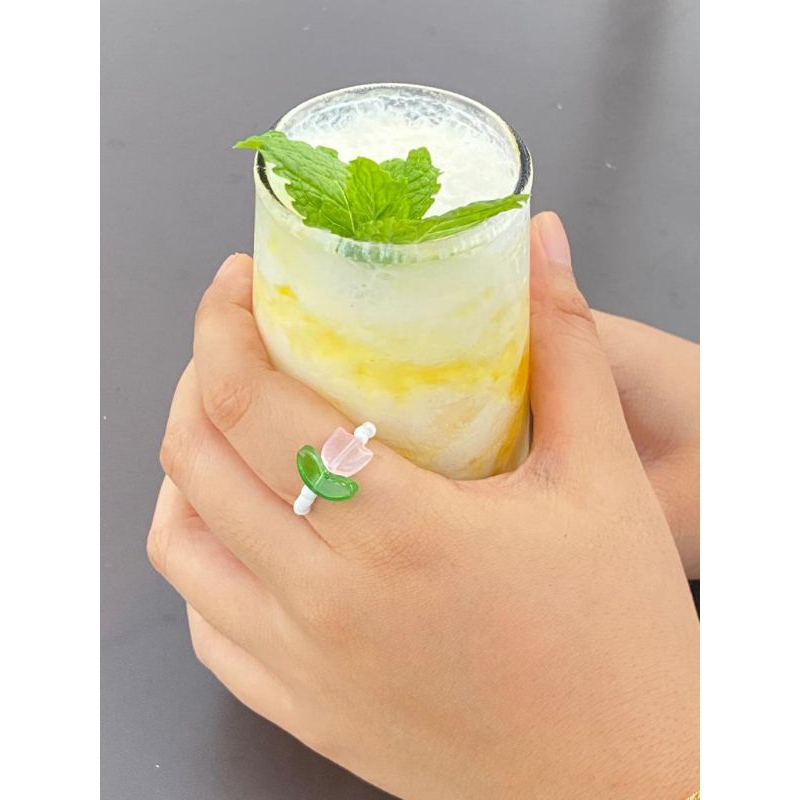 cincin manik bunga tulip