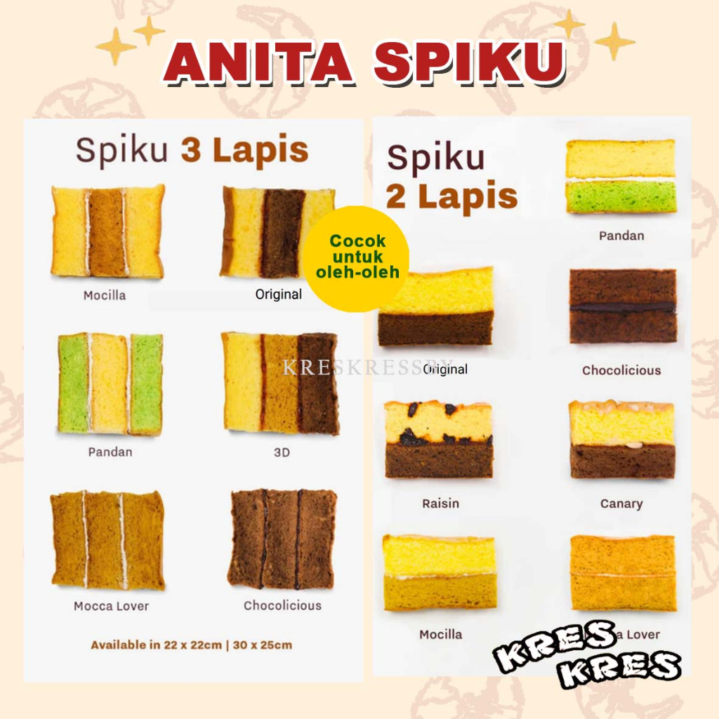 

ANITA CLASSIC SPIKU 3 LAPIS ASLI SURABAYA