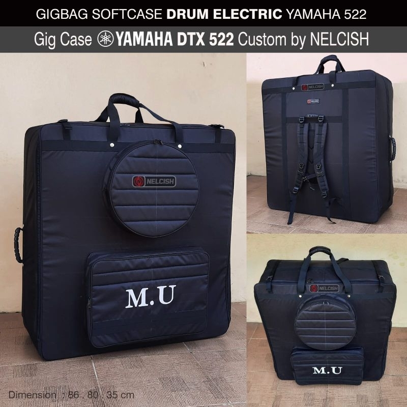 Softcase Gigbag Tas Drum Elektrik Yamaha 452 Yamaha 522  Bag Case Drumpad Electric by NELCISH