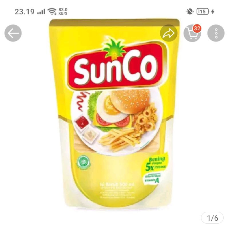 

Minyak goreng sunco 2 liter