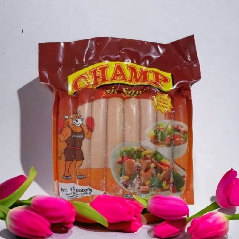 

RN_Frozen - Champ_Sosis_Rasa_Sapi_Berat-isi_375 Gram_Rasa_Lezatt- Ready...