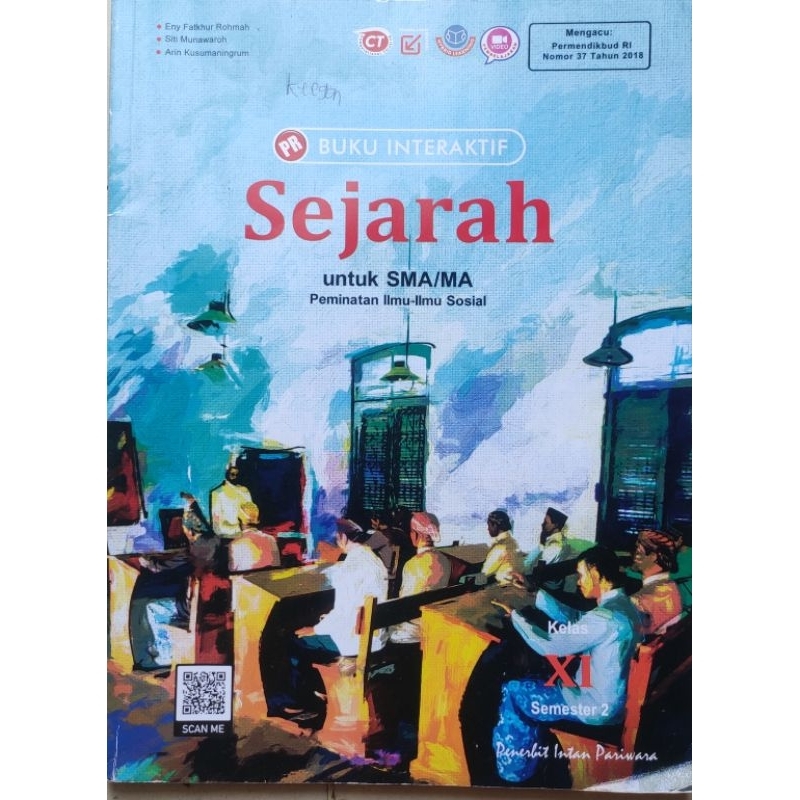 Buku Interaktif Sejarah kelas 11 XI semester 2 Intan Pariwara Eny