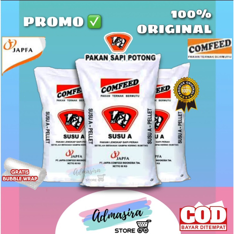 SUSU A Konsentrat Sapi Perah Pelancar Susu Repack 1kg Comfeed Original Pabrik