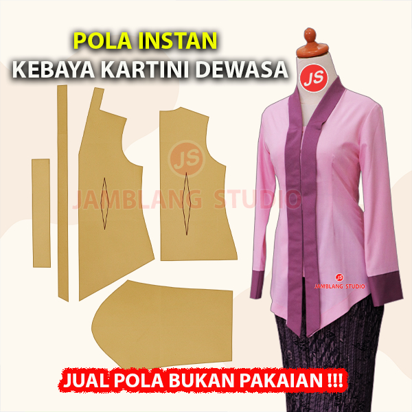 Pola Instan Kebaya Kartini
