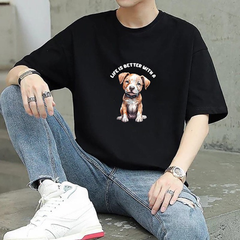 Kaos anjing dog tee part2 pitbull lab golden husky herder samoyed doberman
