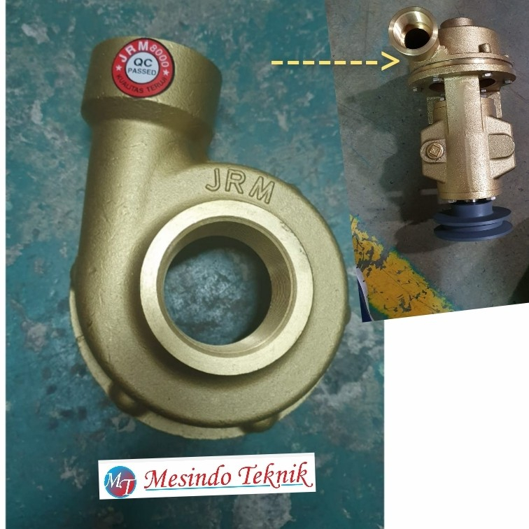 WATER PUMP PC/JRM/JC 8000 SPAREPART- TUTUP KUNINGAN